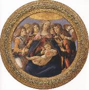Madonna and Child with six Angels or Madonna of the Pomegranate (mk36)